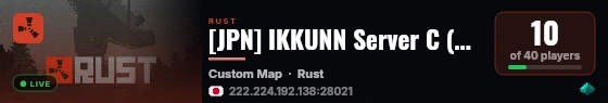 [JPN] IKKUNN Server C (Tokyo) |Japan PvE [ASIA] live status badge