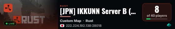 [JPN] IKKUNN Server B (Tokyo) |Japan PvE [ASIA] live status badge