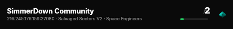 SimmerDown Community live status badge