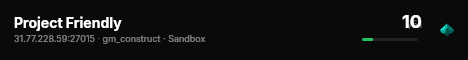 Project Friendly live status badge