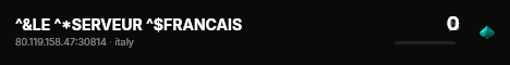 ^&LE ^*SERVEUR ^$FRANCAIS live status badge