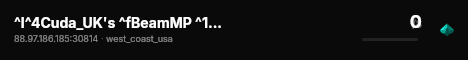 ^I^4Cuda_UK's ^fBeamMP ^1Server live status badge
