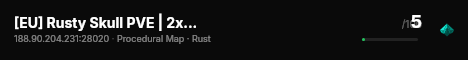 [EU] Rusty Skull PVE | 2x | No Decay | No BP Wipe | Max 5 live status badge