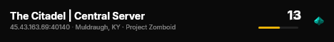 The Citadel | Central Server live status badge