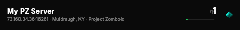 My PZ Server live status badge