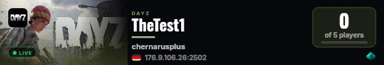 TheTest1 live status badge