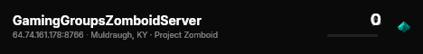 GamingGroupsZomboidServer live status badge