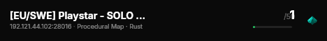 [EU/SWE] Playstar - SOLO - HARDCORE live status badge