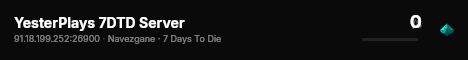 YesterPlays 7DTD Server live status badge