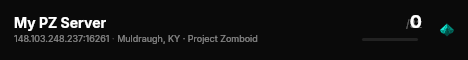 My PZ Server live status badge