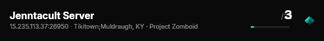 Jenntacult Server live status badge