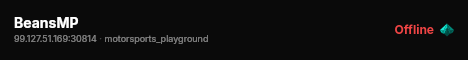 BeansMP live status badge