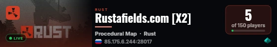 Rustafields.com [X2] live status badge