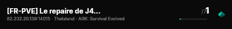 [FR-PVE] Le repaire de J4DE-CLUSTER- The Island - (v361.7) live status badge