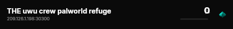 THE uwu crew palworld refuge live status badge