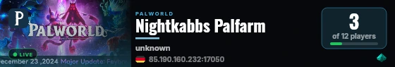 Nightkabbs Palfarm live status badge