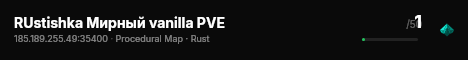 RUstishka Мирный vanilla PVE live status badge