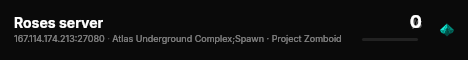 Roses server live status badge
