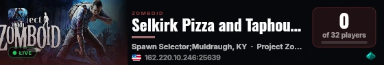Selkirk Pizza and Taphouse live status badge