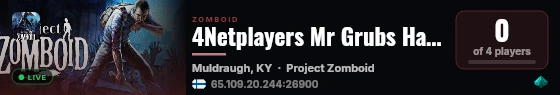 4Netplayers Mr Grubs Haven live status badge