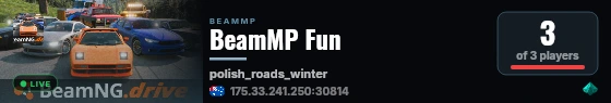 BeamMP Fun live status badge