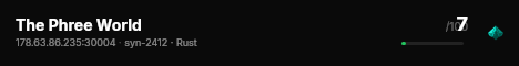 The Phree World live status badge