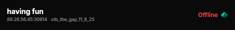 having fun live status badge