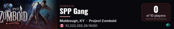 SPP Gang live status badge