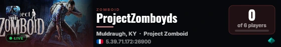 ProjectZomboyds live status badge