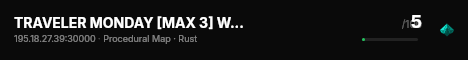 TRAVELER MONDAY [MAX 3] Wipe 27.07 live status badge