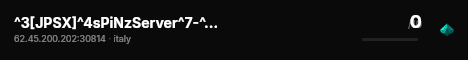 ^3[JPSX]^4sPiNzServer^7-^fPrivate live status badge