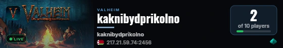 kaknibydprikolno live status badge