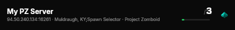 My PZ Server live status badge