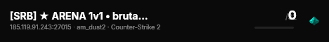 [SRB] ★ ARENA 1v1 • brutalci.info live status badge
