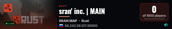 sran' inc. | MAIN live status badge