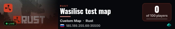 Wasilisc test map live status badge