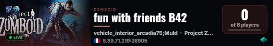 fun with friends B42 live status badge
