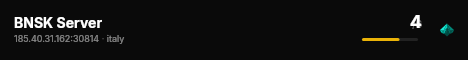 BNSK Server live status badge