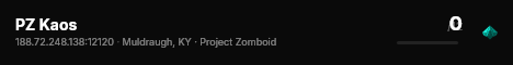 PZ Kaos live status badge