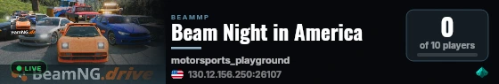 Beam Night in America live status badge