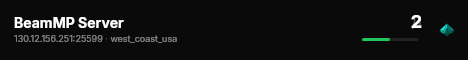 BeamMP Server live status badge