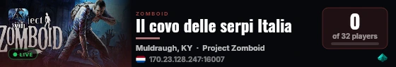 Il covo delle serpi Italia live status badge