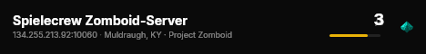 Spielecrew Zomboid-Server live status badge