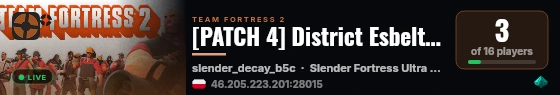 [PATCH 4] District Esbelta Tree House live status badge