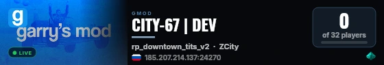 CITY-67 | DEV live status badge