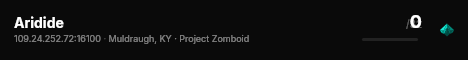 Aridide live status badge