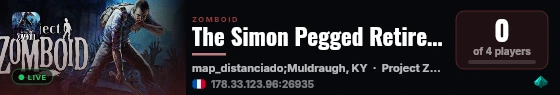 The Simon Pegged Retirement Campus live status badge