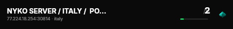 NYKO SERVER / ITALY /  POLICE / TRAFFIC / VANILLA SESSION / discord.gg/zRQEDXTexS live status badge