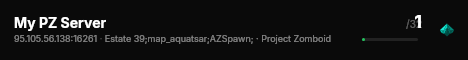 My PZ Server live status badge