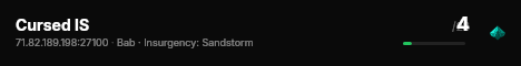 Cursed IS live status badge